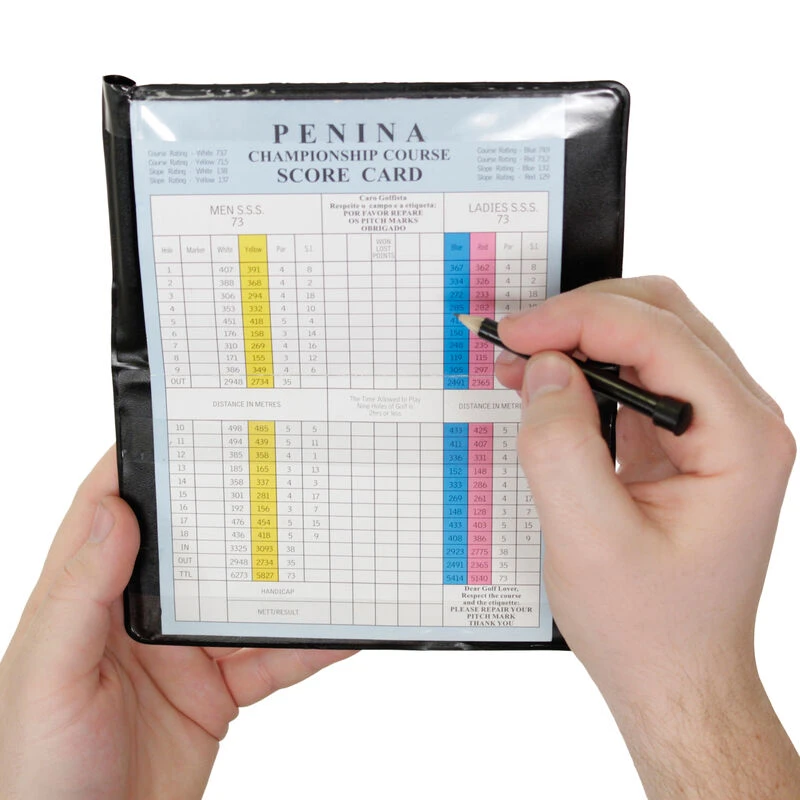 MastersGolf Masters Golf Protective Deluxe Scorecard Holder 3 MastersGolf Masters Golf Protective Deluxe Scorecard Holder - Image 3