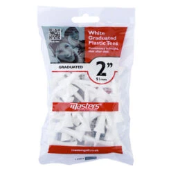 MastersGolf Masters Golf White Graduated Plastic Tees