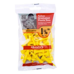 MastersGolf Masters Golf Yellow Graduated Plastic Tees