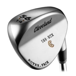 ClevelandGolf Challenge Golf Tan Brown Cleveland 588 RTX Right Hand Standard Chrome Wedge