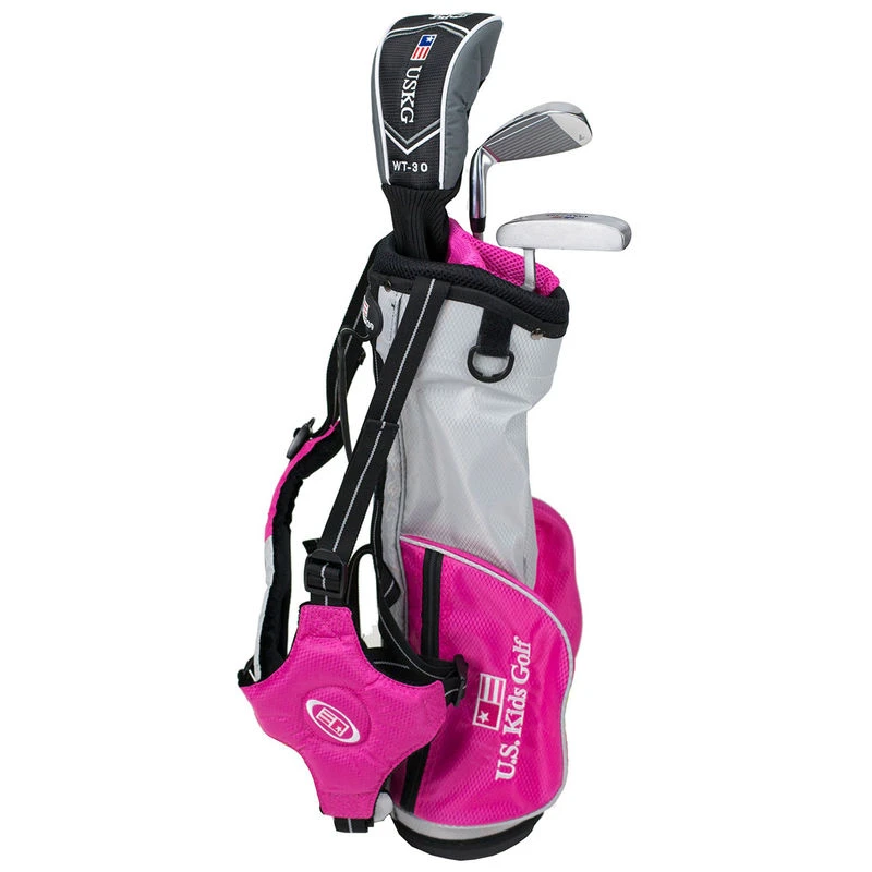 USKidsGolf US Golf Kids Pink UL 39" Right Hand 3 Club Carry Set 1 USKidsGolf US Golf Kids Pink UL 39" Right Hand 3 Club Carry Set