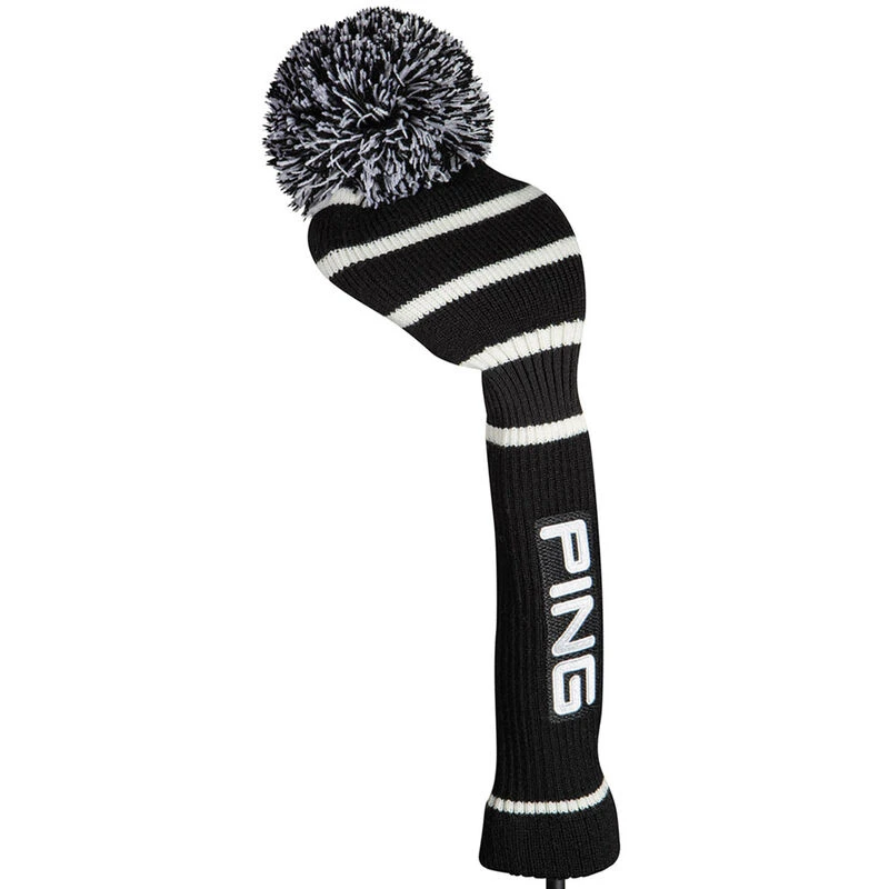Ping Mens Black Knitted Driver Head Cover 1 Ping Mens Black Knitted Driver Head Cover