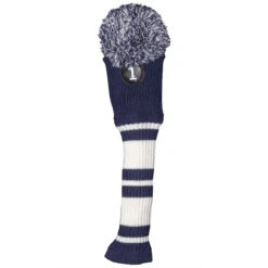 Fazer Navy Blue Pom Knitted Driver Head Cover