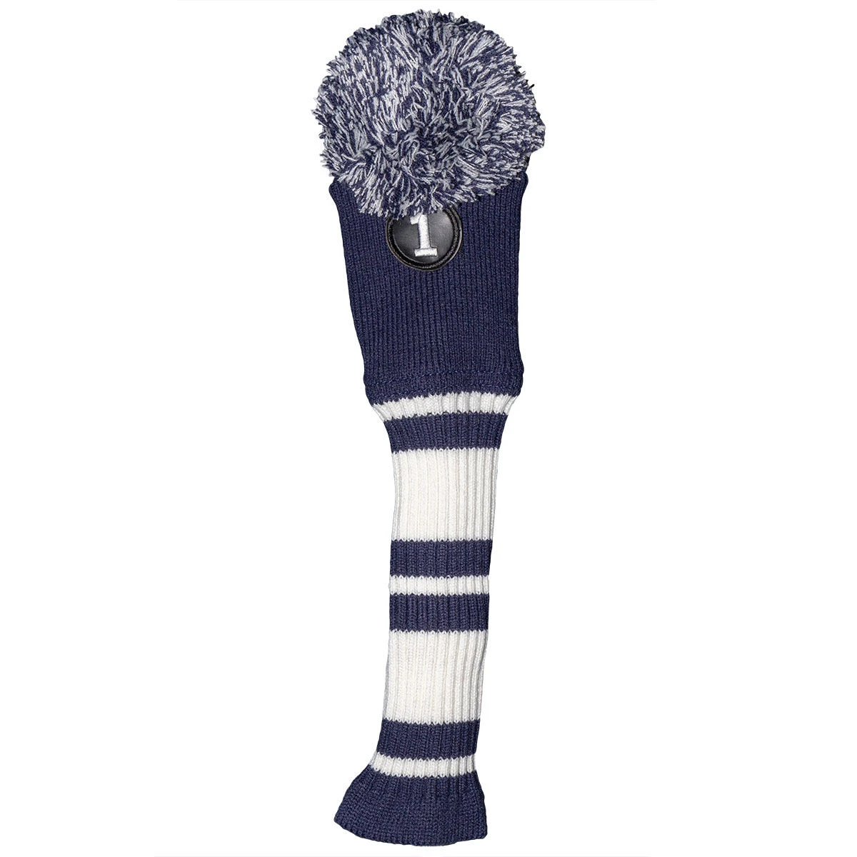 Fazer Navy Blue Pom Knitted Driver Head Cover 1 Fazer Navy Blue Pom Knitted Driver Head Cover