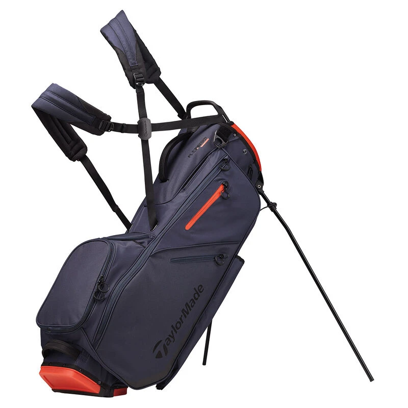 TaylorMade Dark Blue And Orange FlexTech Golf Stand Bag 1 TaylorMade Dark Blue And Orange FlexTech Golf Stand Bag