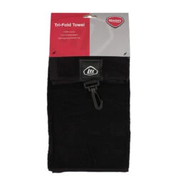 MastersGolf Mizuno Golf Black Masters Tri-Fold Towel -Golf Zone Shop 345265 36404 345265 2