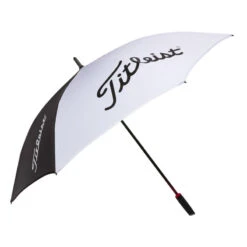 Titleist Mens White And Black Lightweight Tour Single Canopy Umbrella