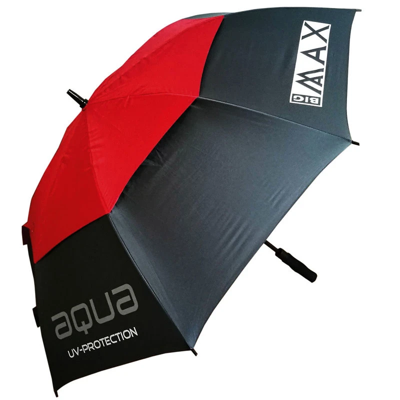 BIGMAX Big Max Mens Black Red Aqua UV Umbrella 1 BIGMAX Big Max Mens Black Red Aqua UV Umbrella