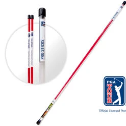 PGA Tour Red Pro Sticks Golf Training Aid