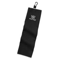 Wilson Staff Black Lightweight Microfiber Trifold Towel