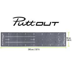 PuttOUT Grey Deluxe Golf Putting Mat -Golf Zone Shop American Golf 325057 35322 325057 2