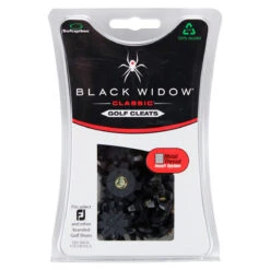Masters Golf Mens Black Softspikes Widow Classic Metal Thread