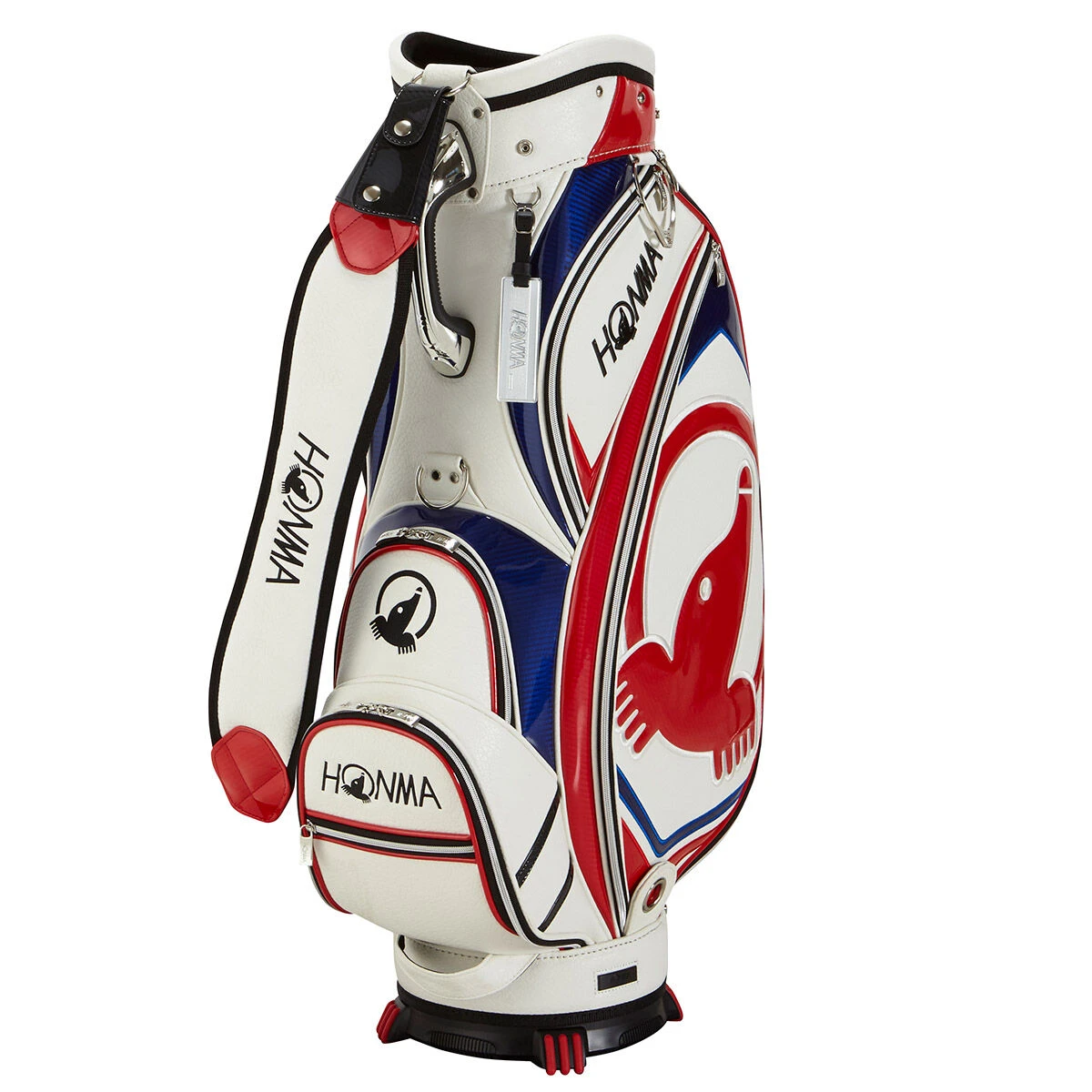 Honma White Mole Caddie Bag 1 Honma White Mole Caddie Bag