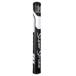 SuperStroke Black And White Traxion Tour Mid Slim 2.0 Golf Putter Grip