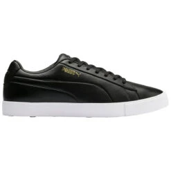 PUMA Golf Mens Black Long Lasting Original G Spikeless Golf Shoes