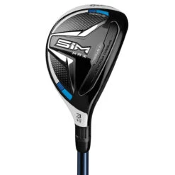 TaylorMade Mens Black And Blue Sim Max Right Hand Fuji Ventus Lite Golf Hybrid