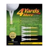 4 Yards More Yellow Pack Of 4 Standard Golf Tees