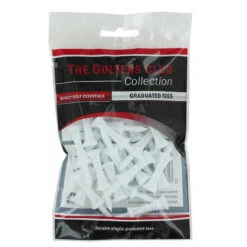 Brand Fusion The Golfers Club White Pack Of 25 Step Height Golf Tees