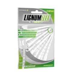 Lignum Composite 82mm Wooden Golf Tees - 12 Pack