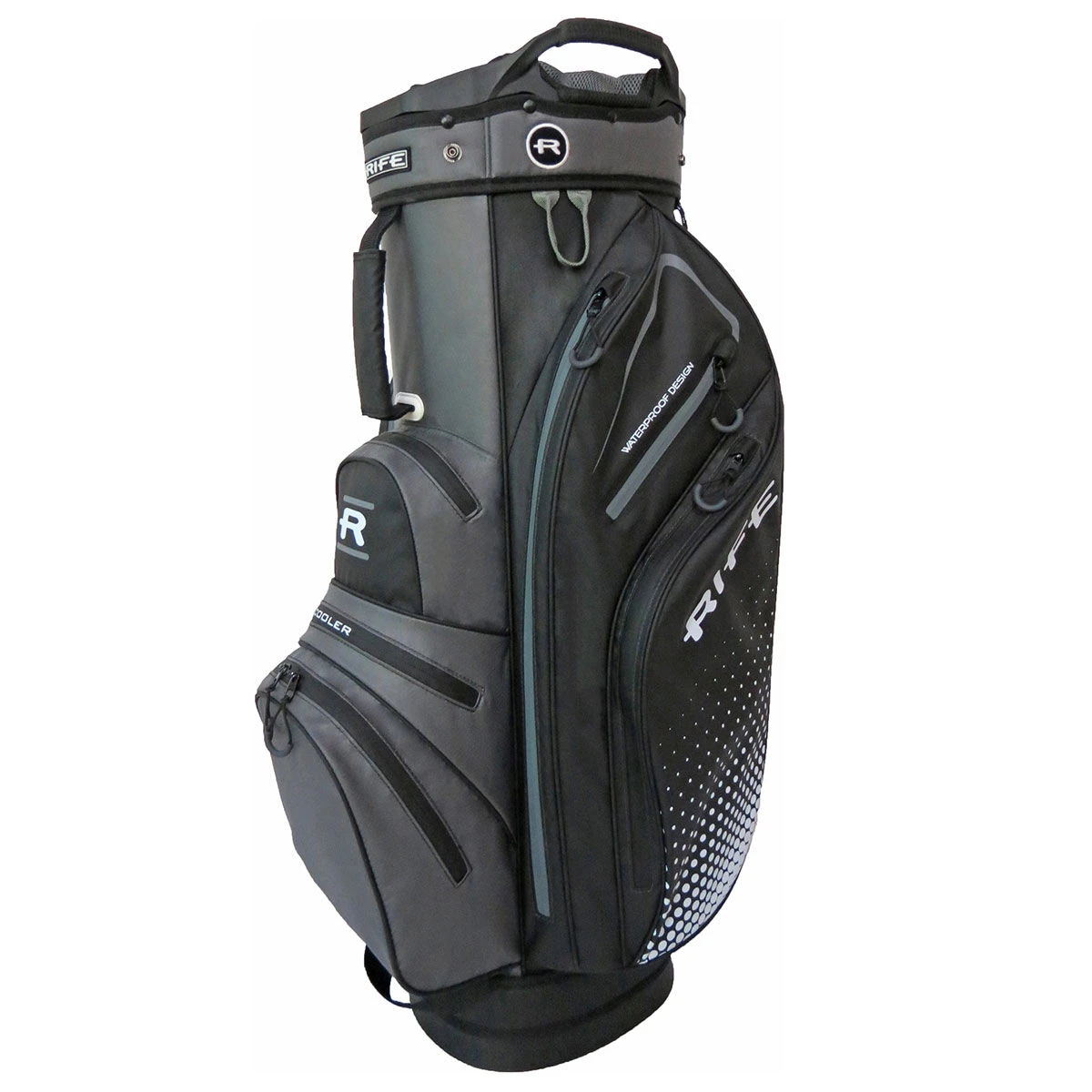 Rife Black Waterproof Golf Cart Bag 1 Rife Black Waterproof Golf Cart Bag