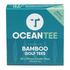 Ocean Tee Brown Pack Of 20 Bamboo Castle Golf Tees -Golf Zone Shop American Golf 362320 60363 362320 2