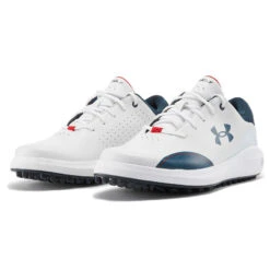 Under Armour Kids White And Navy Blue Colour Block Draw Sport Junior Golf Shoes -Golf Zone Shop American Golf 365405 73926 365405 2
