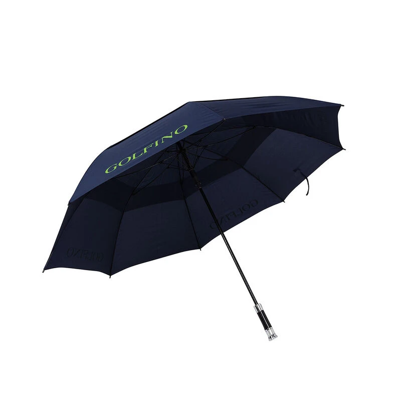 GOLFINO Navy Blue And Green Windproof Auto Golf Umbrella 3 GOLFINO Navy Blue And Green Windproof Auto Golf Umbrella - Image 3