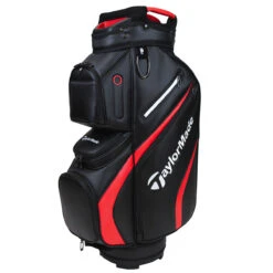 TaylorMade Black And Red Long Lasting Deluxe Golf Cart Bag 2021