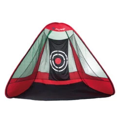 Pure 2 Improve Black And Red Long Lasting Pop-Up Golf Triangle Practice Net