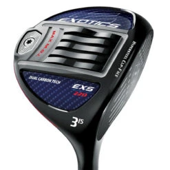 Tour Edge Exotics EXS 220 Mens Black Right Hand Fuji Ventus 4T Golf Fairway Wood