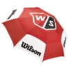 Wilson Staff White And Red Long Lasting Logo Print Tour Umbrella