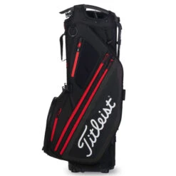 Titleist Black And Red Hybrid 14 Golf Stand Bag| American Golf -Golf Zone Shop American Golf 388651 75290 388651 3
