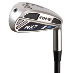 Rife Mens Black And Silver Rx7 Utility Graphite Uniflex Right Hand Iron