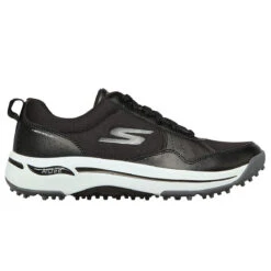 Skechers Mens Black And White Go Golf Arch Fit Line Up Golf Shoes