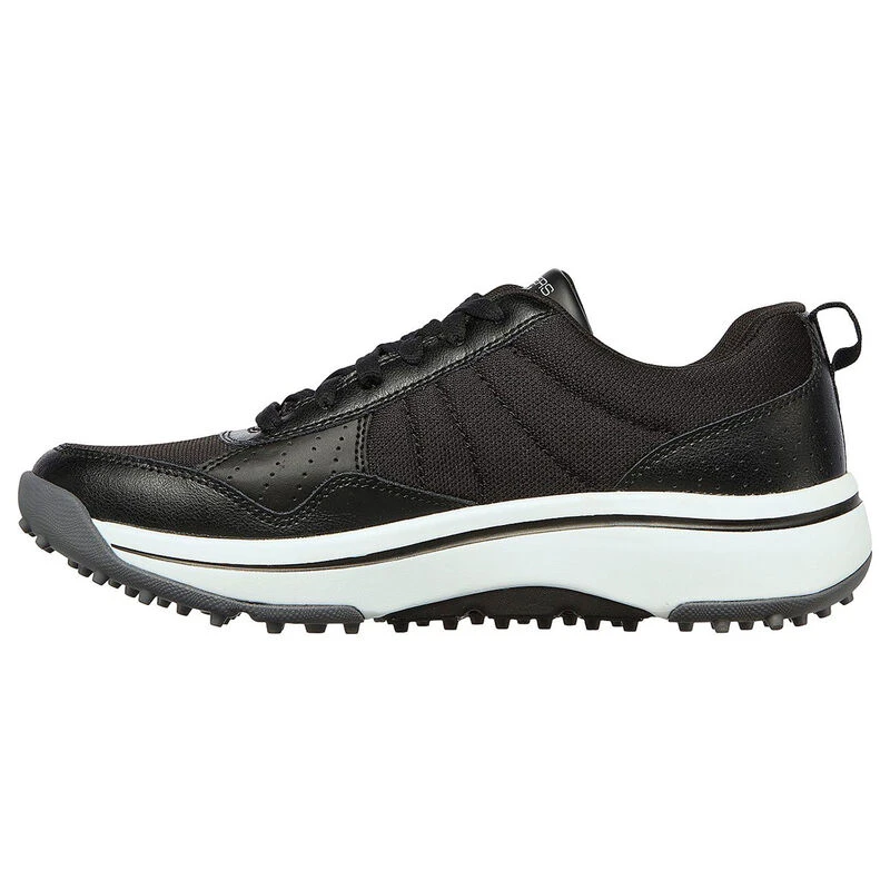 Skechers Mens Black And White Go Golf Arch Fit Line Up Golf Shoes 2 Skechers Mens Black And White Go Golf Arch Fit Line Up Golf Shoes - Image 2