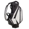 J Lindeberg J.Lindeberg Black And White Plain Staff ST Golf Cart Bag