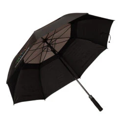 Greg Norman Black And Grey Lightweight Plain Dual Canopy Golf Umbrella -Golf Zone Shop American Golf 392448 86897 392448 2
