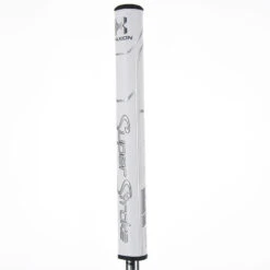 SuperStroke White And Silver Embossed Traxion Tour Fatso 5.0 Golf Putter Grip| American Golf -Golf Zone Shop American Golf 393186 90222 393186 2