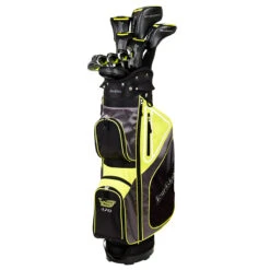 Tour Edge Mens Black And Yellow Bazooka 470 Golf Package Set