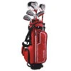 Fazer Red And Silver Lightweight Junior J TEK 7.0 Left Hand Golf Package Set