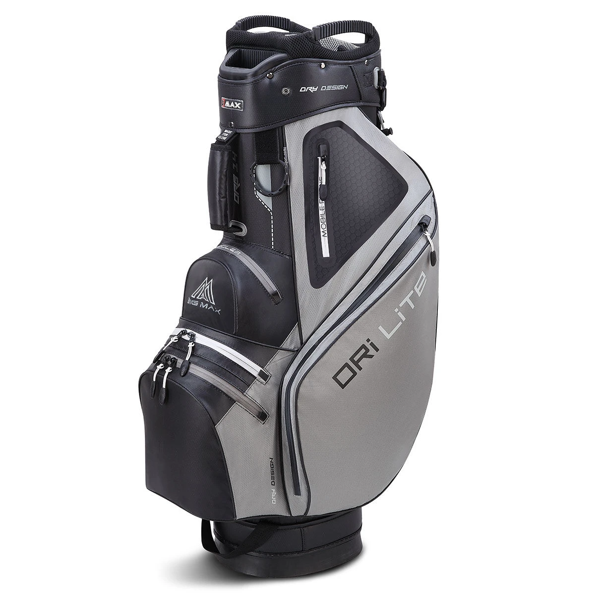 BIG MAX Grey And Black Waterproof DRI LITE Sport 2 Golf Cart Bag | American Golf 1 BIG MAX Grey And Black Waterproof DRI LITE Sport 2 Golf Cart Bag | American Golf