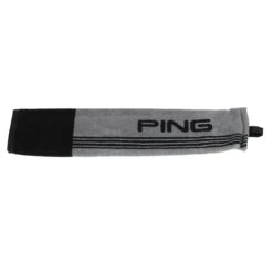 Ping Grey And Black Colour Block 214 Trifold Golf Towel| American Golf