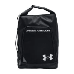 Under Armour Mens Black And White Long Lasting Contain Golf Shoe Bag