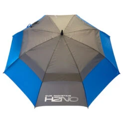 Sun Mountain Blue And Grey Long Lasting Plain H2NO Golf Umbrella