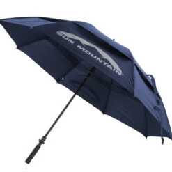 Sun Mountain Navy Blue Plain Dual Canopy Golf Umbrella
