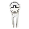J.Lindeberg Silver And Red Metallic Golf Divot Tool | American Golf