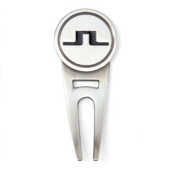 J.Lindeberg Silver And Red Metallic Golf Divot Tool | American Golf