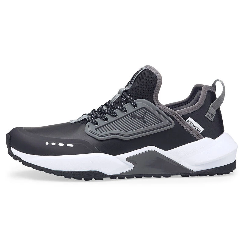 PUMA Golf Mens Black And Grey GS-One Golf Shoes 4 PUMA Golf Mens Black And Grey GS-One Golf Shoes - Image 4