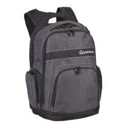 TaylorMade Grey And Black Comfortable Players Golf Backpack | American Golf