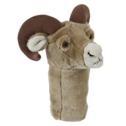 Daphne's Headcovers Beige And Brown Ram Golf Head Cover